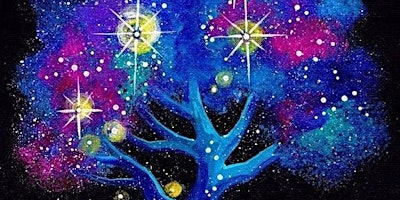 Galaxy Tree Paint Party