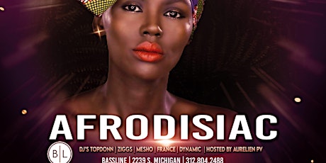 Afrodisiac - Saturday August13th @ Bassline [Pentrouse Level] primary image