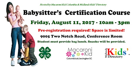 4-H Babysitter's Certification Course - August primary image