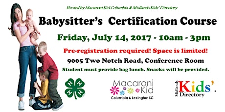 4-H Babysitter's Certification Course - July primary image