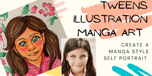 Kids Illustration Classes - Manga self-portraits