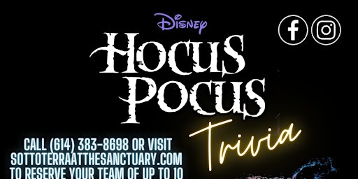 Hocus Pocus Trivia Night!