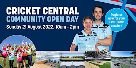 Cricket Central Community Open Day - Cricket Clinic  Registration