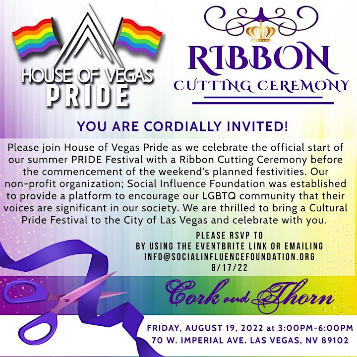 House of Vegas Pride Festival Ribbon Cutting Ceremony image
