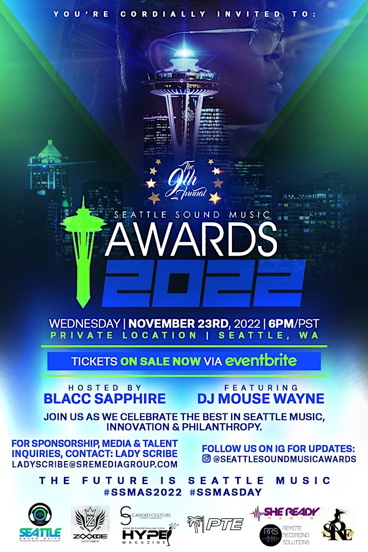 The 9Th Annual Seattle Sound Music Awards  | A Black Tie Event image