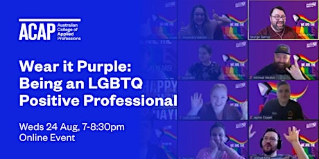 Wear it Purple: Being an LGBTQ Positive Professional