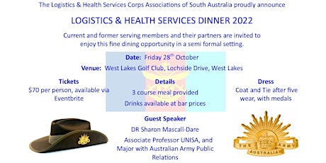 SA Logistics and Health Services Associations Dinner 2022