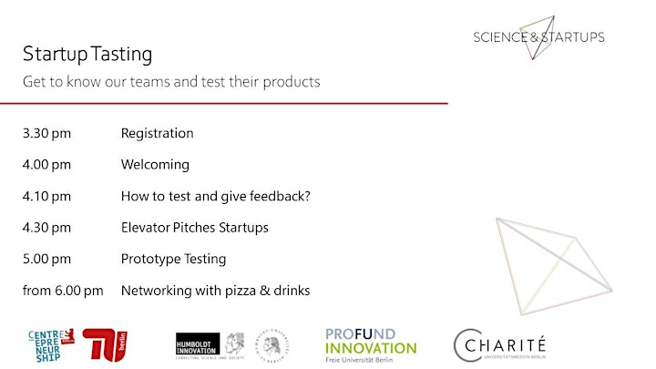 Startup Tasting by Science & Startups image