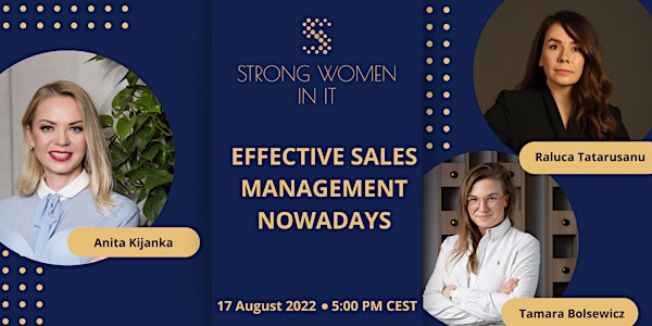 Sales challenges  nowadays - webinar Strong Women in IT!