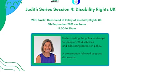 Judith Social Justice Series Session 4: Disability Rights UK