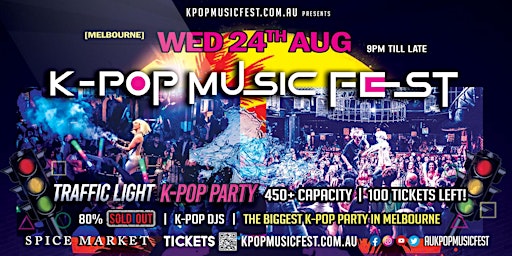 Melbourne K-Pop Music Fest [450+ Capacity | 80% Sold | 100 Tickets Left]