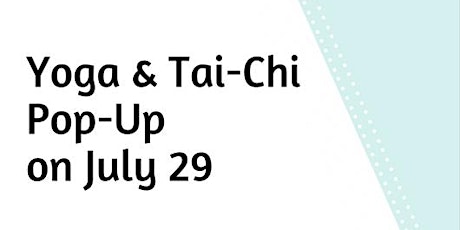 Yoga & Tai-Chi Pop-Up  primary image
