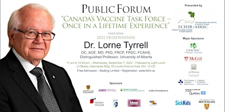 Friesen Prize Lecture by Dr. Lorne Tyrrell – U Ottawa