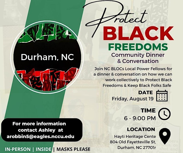 Protect Black Freedoms Community Dinner & Conversation image