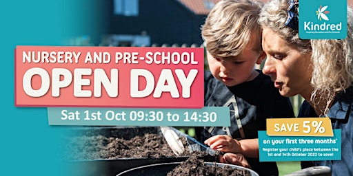 Kindred Rayleigh Nursery & Pre-School Open Day - 1st October 2022