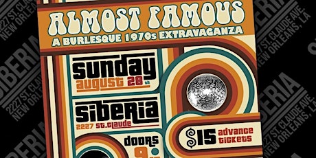 Almost Famous: A Burlesque 1970s Extravaganza