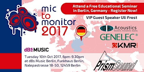 Mic to Monitor 2017 - Berlin primary image