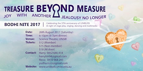 UNIBUDS Bodhi Nite 2017: "Treasure Beyond Measure" primary image