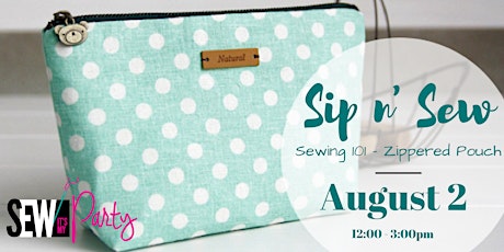 SEWING 101 - ZIPPERED POUCH  primary image