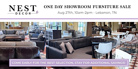 NEST Decor One-Day Showroom Furniture Sale