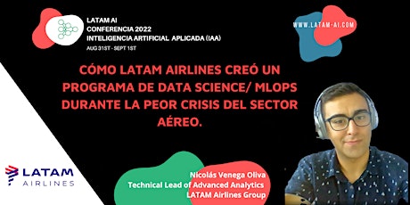 Imagem principal do evento Cómo LATAM AIRLINES creó un Programa de DS/ MLOps Durante la Crisis