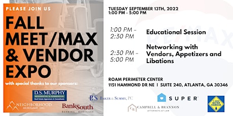 RE/MAX Around Atlanta 2022 Fall MEET/MAX & Vendor Expo