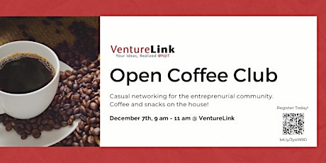 December Open Coffee Club, Newark