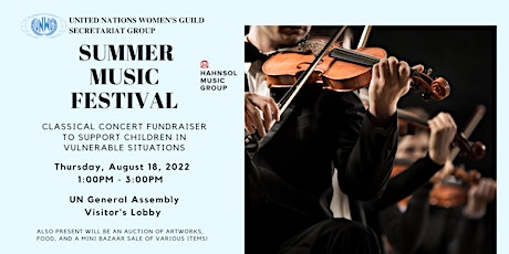 UNWG SG Classical Concert Summer Music Festival