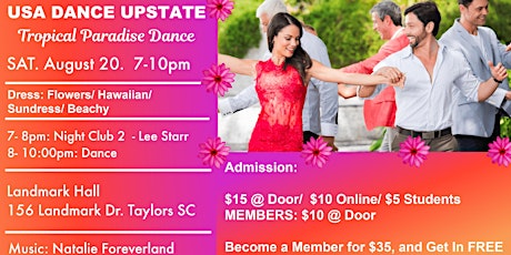 USA Dance Upstate - 3rd Saturday Monthly