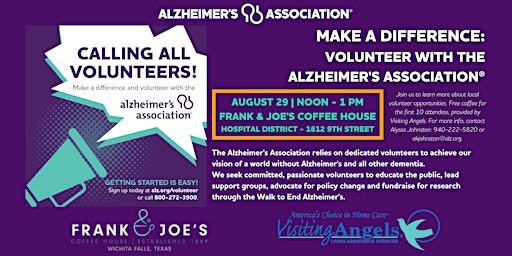 Connect Over Coffee: Volunteer with the Alzheimer's Association