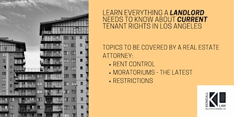 City of LA - What LANDLORDS need to know about current TENANT RIGHTS