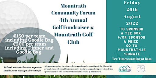 Mountrath Community Forum 4th Annual Golf Fundraiser