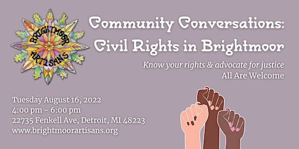 Community Conversations: Civil Rights In Brightmoor