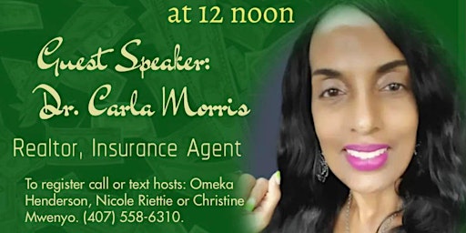 "Being Financially Fit" Dr. Carla Morris