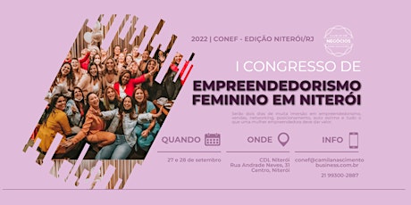 CONEF / Niterói | I Congresso de Empreendedorismo Feminino - Edição Niterói