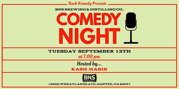 Comedy Night at BNS Brewing