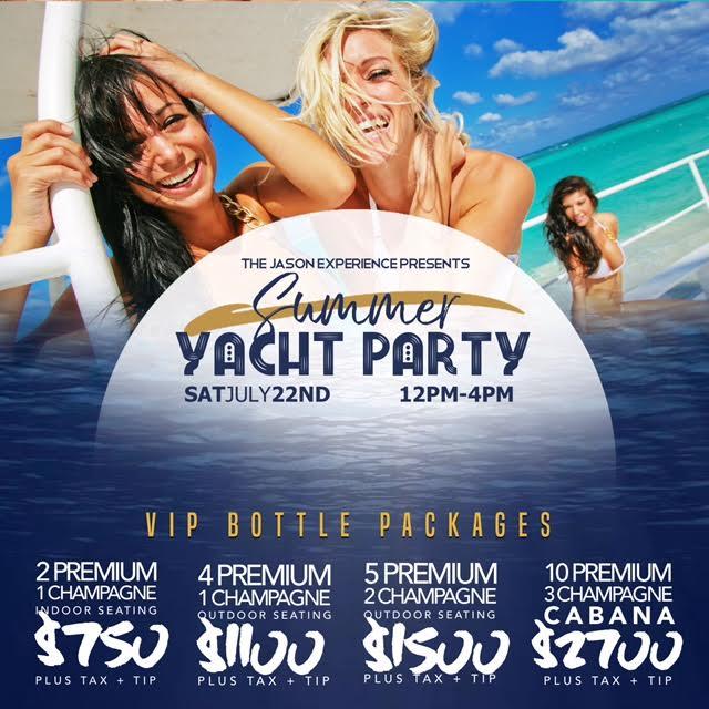 DECKED OUT DAYTIME BIKINI YACHT PARTY Saturday 7/22