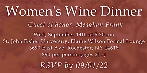 Women's Wine Dinner