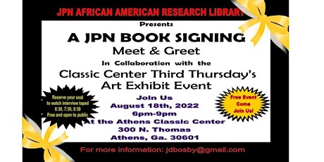 JPN AFRICAN AMERICAN RESEARCH LIBRARY BOOK SIGNING EVENT