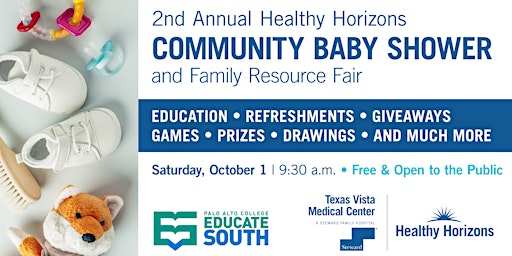 2nd Annual Healthy Horizons  COMMUNITY BABY SHOWER & Family Resource Fair.