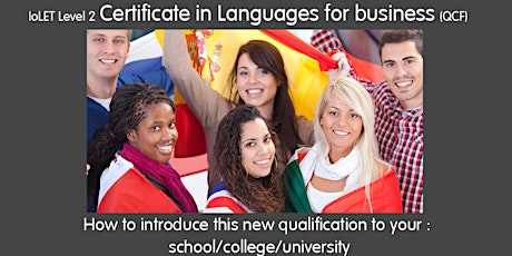 Introducing the Certificate in Languages for Business - Thursday 14th September 4pm 