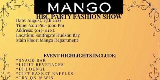 Mango Fashion Show Party