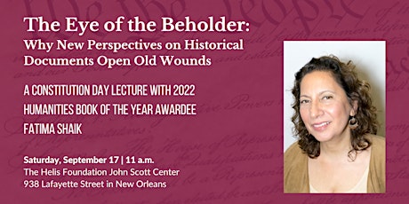 The Eye of the Beholder | A Constitution Day Lecture