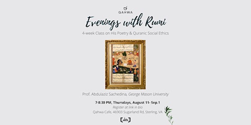 Evenings with Rumi: 4 Week Class at Qahwa