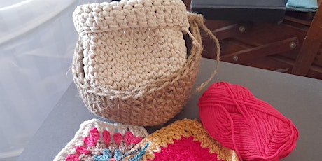 Crocheting patchwork mats or baskets - Croydon