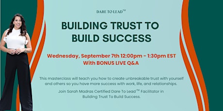 Building Trust To Build Success