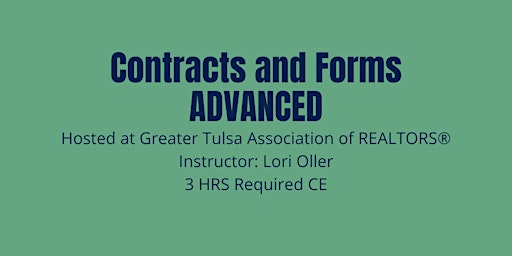 Contracts and Forms: Advanced