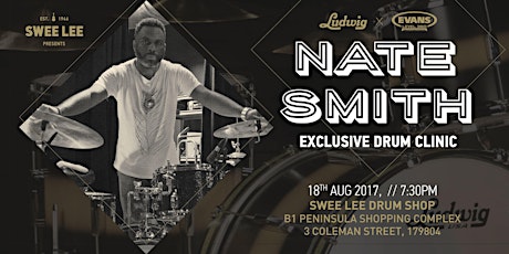 Nate Smith Ludwig Exclusive Drum Clinic primary image