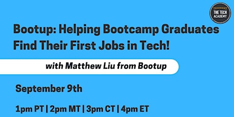 Helping Bootcamp Graduates Find Their First Jobs in Tech with Matthew Liu