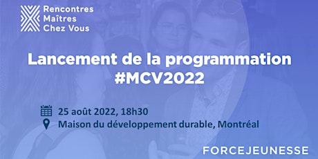 #MCV2022 : Cocktail de lancement de la programmation